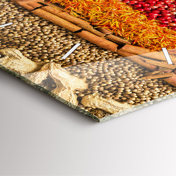 Čtvercové nástěnné hodiny Řady koření