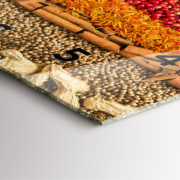 Čtvercové nástěnné hodiny Řady koření