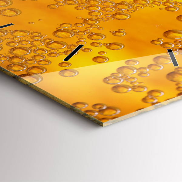 Čtvercové nástěnné hodiny Pivo s pěnou