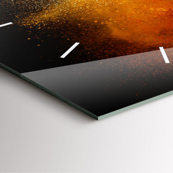 Čtvercové nástěnné hodiny Rozsypané koření