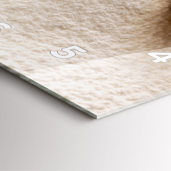 Čtvercové nástěnné hodiny Mouka a obilné klasy