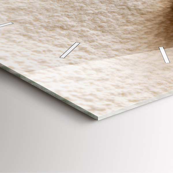 Čtvercové nástěnné hodiny Mouka a obilné klasy