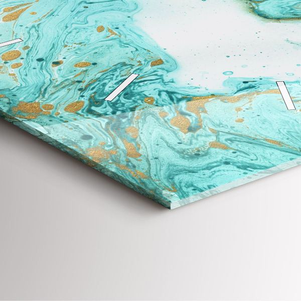 Čtvercové nástěnné hodiny Mramorová textura