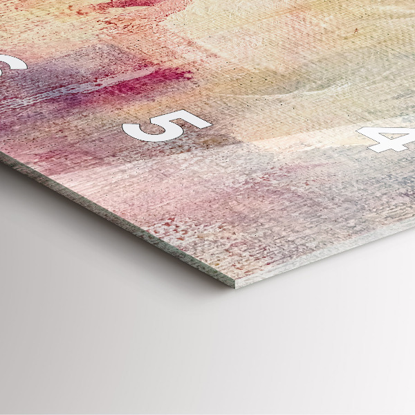 Skleněné hodiny čtvercové Malovaná abstrakce