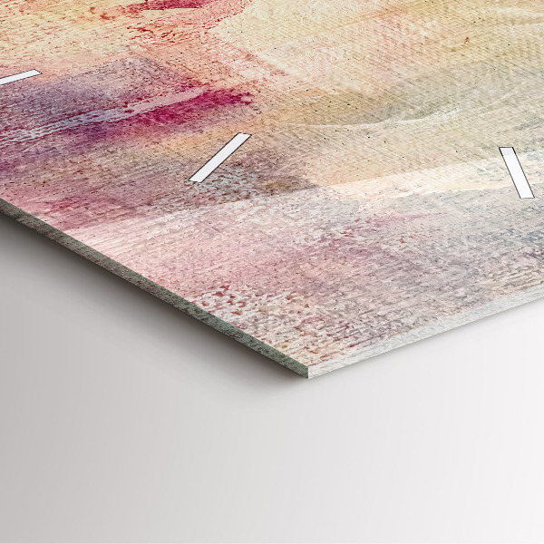 Skleněné hodiny čtvercové Malovaná abstrakce