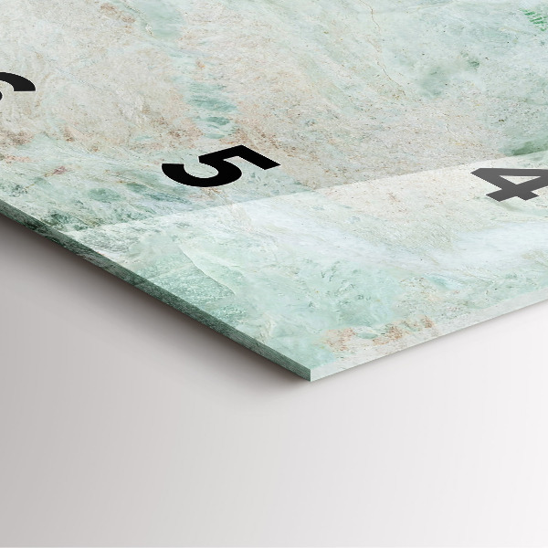 Skleněné hodiny čtvercové Textura mramorového kamene