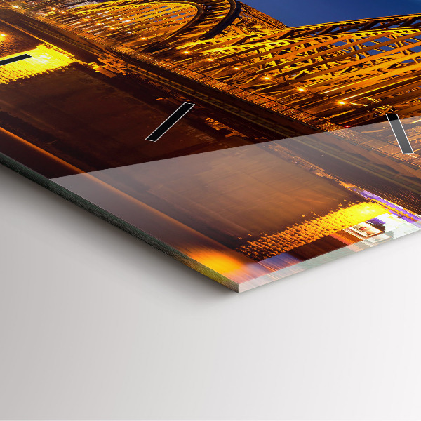 Skleněné hodiny čtvercové Most v Německu