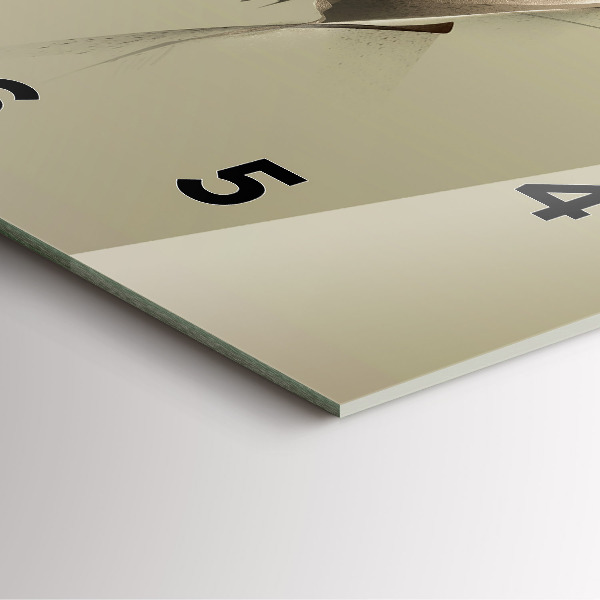 Skleněné hodiny čtvercové Grafický los