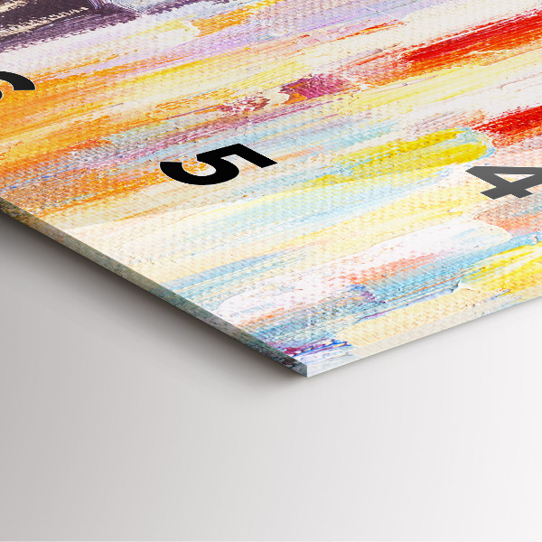 Skleněné hodiny čtvercové Pár v dešti