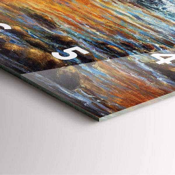 Čtvercové nástěnné hodiny Výtvarné umění