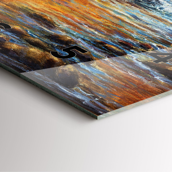 Čtvercové nástěnné hodiny Výtvarné umění