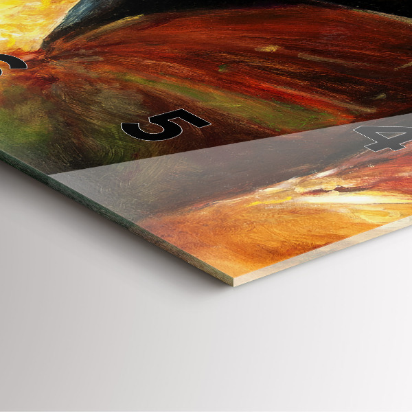 Čtvercové nástěnné hodiny Namalovaní dva koně