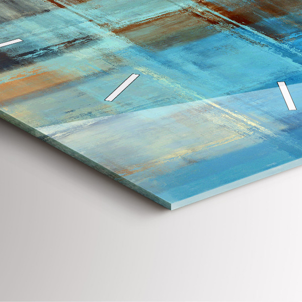 Skleněné hodiny čtvercové Barevné pozadí - abstraktní