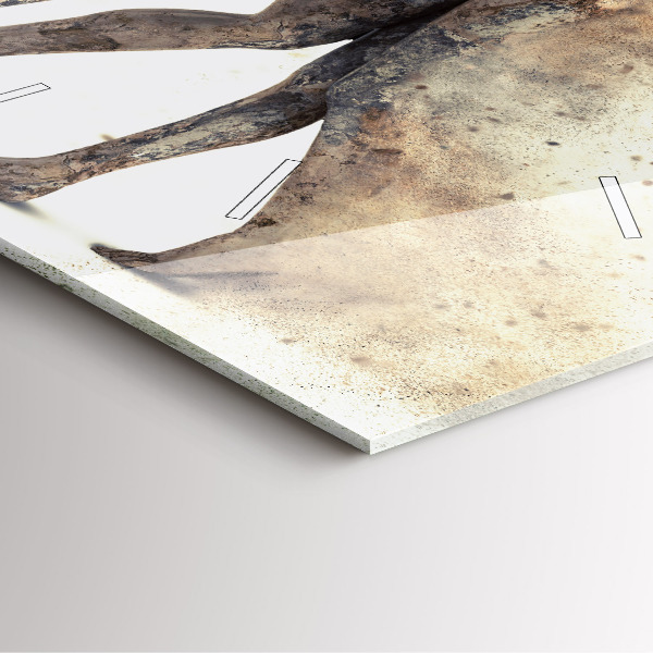 Skleněné hodiny čtvercové Abstraktní lidé písek