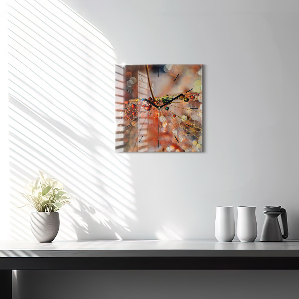 Skleněné hodiny čtvercové Dmychadlo s rosou