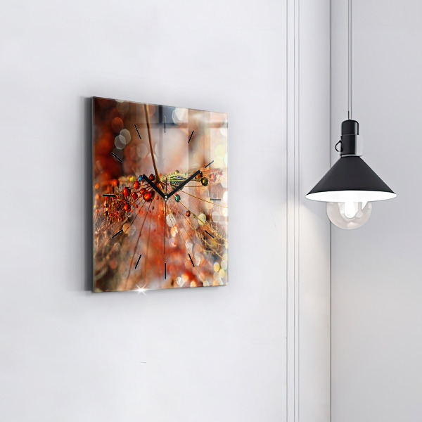 Skleněné hodiny čtvercové Dmychadlo s rosou