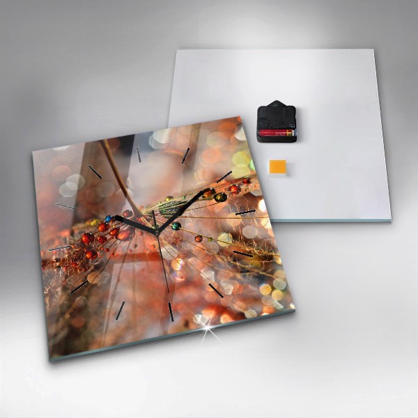 Skleněné hodiny čtvercové Dmychadlo s rosou