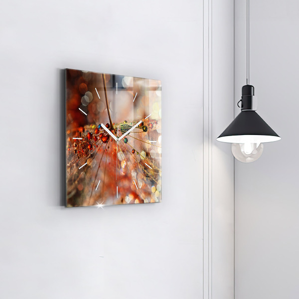 Skleněné hodiny čtvercové Dmychadlo s rosou