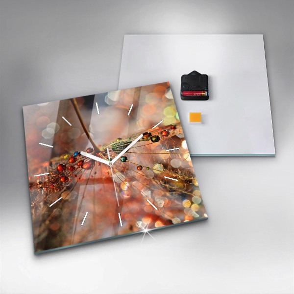 Skleněné hodiny čtvercové Dmychadlo s rosou