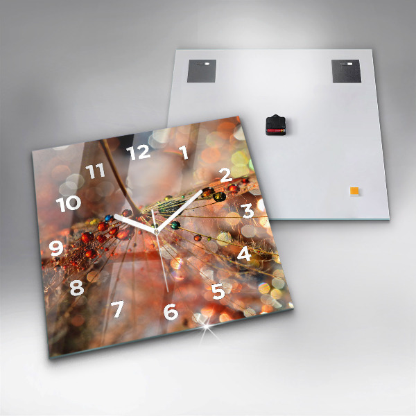 Skleněné hodiny čtvercové Dmychadlo s rosou