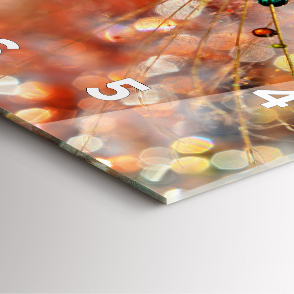 Skleněné hodiny čtvercové Dmychadlo s rosou