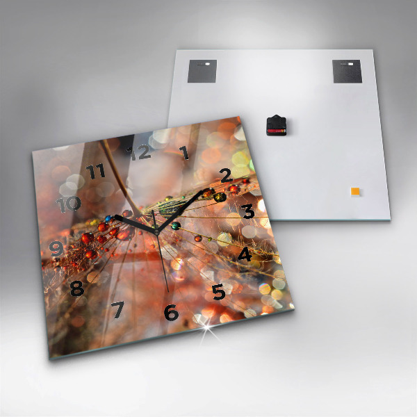 Skleněné hodiny čtvercové Dmychadlo s rosou