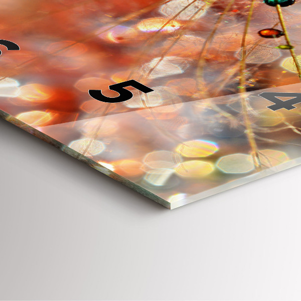 Skleněné hodiny čtvercové Dmychadlo s rosou