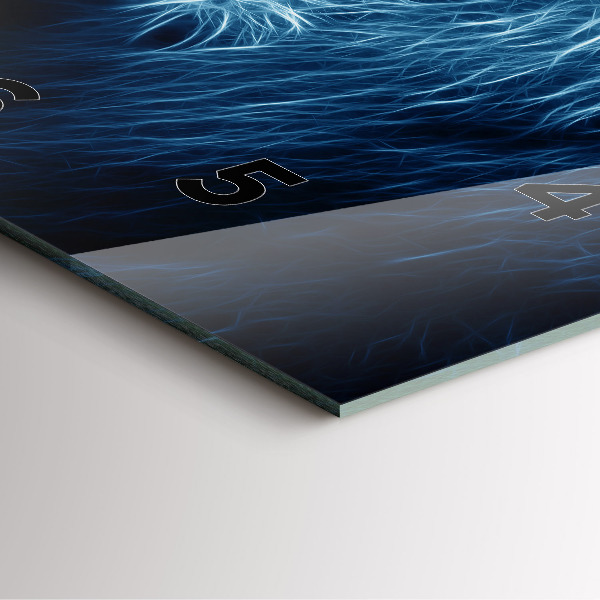 Skleněné hodiny čtvercové Divoký lev