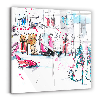 Skleněné hodiny čtvercové Prvek ženskosti