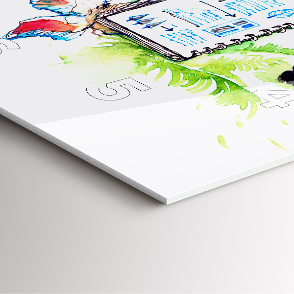 Skleněné hodiny čtvercové Zoolog