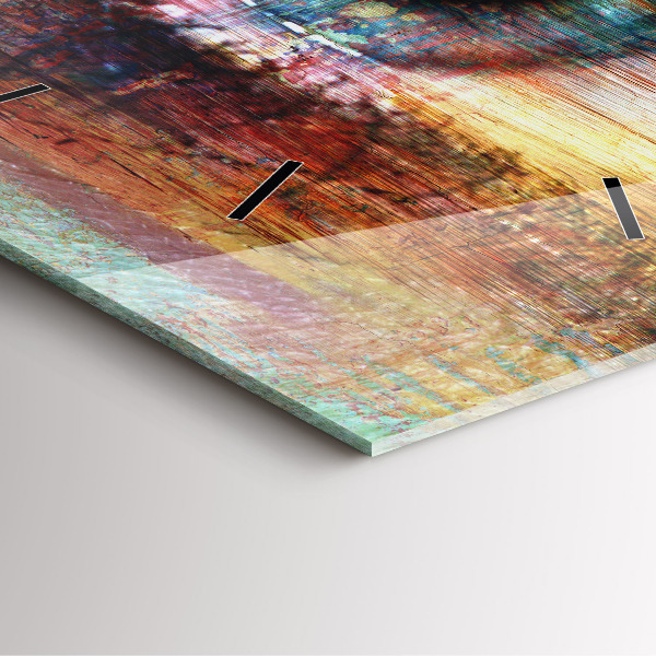 Skleněné hodiny čtvercové Pouliční umění Oko