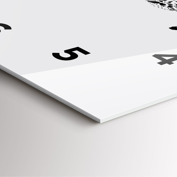 Skleněné hodiny čtvercové Silueta pantera