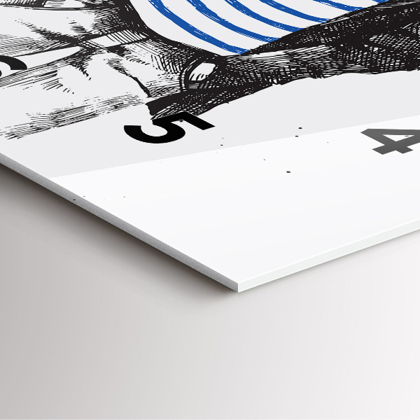 Skleněné hodiny čtvercové Pes v lidském těle