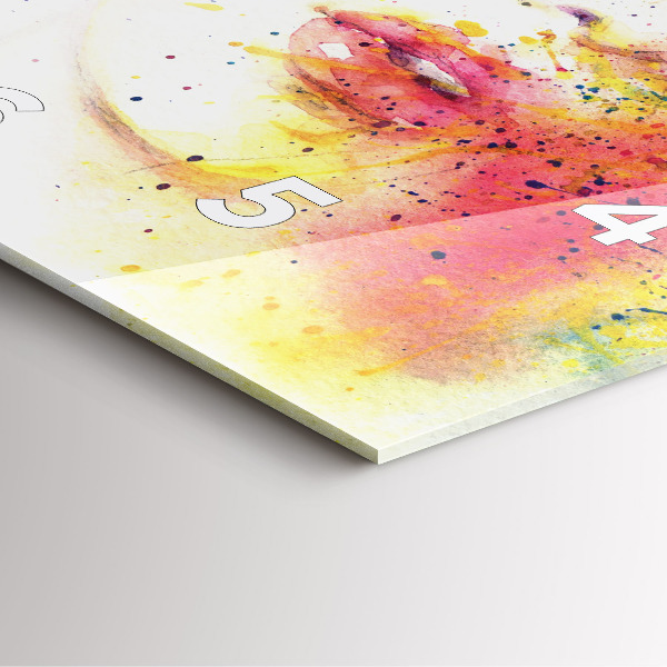 Skleněné hodiny čtvercové Portrét tajemné ženy