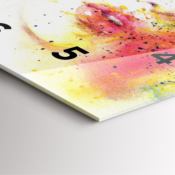 Skleněné hodiny čtvercové Portrét tajemné ženy