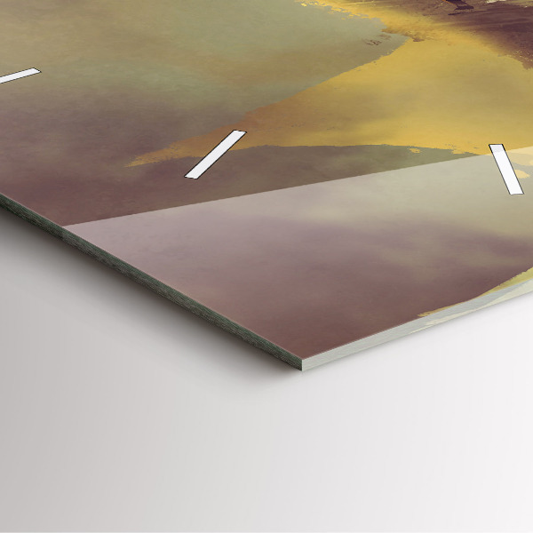 Skleněné hodiny čtvercové Ilustrace dračího jezdce