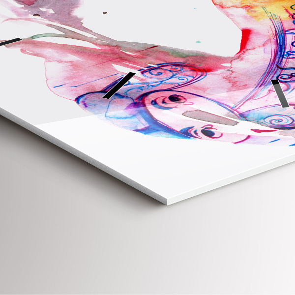 Skleněné hodiny čtvercové Dvě těla, jedna duše