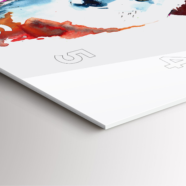 Skleněné hodiny čtvercové Vlk a plnost