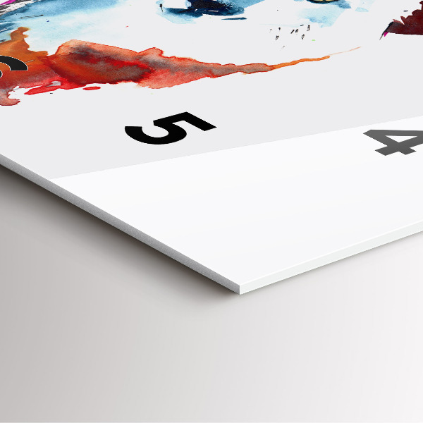 Skleněné hodiny čtvercové Vlk a plnost