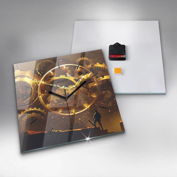 Skleněné hodiny čtvercové Čas - Mechanismus