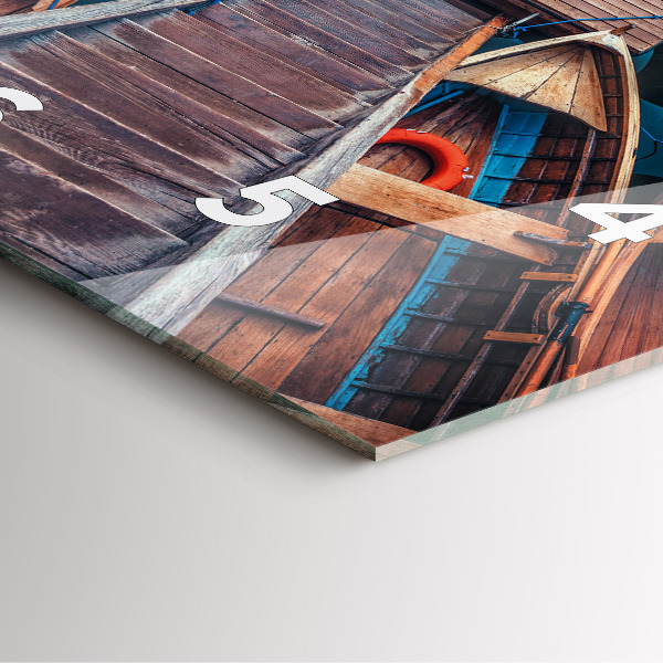 Skleněné hodiny čtvercové Plošina a jezero