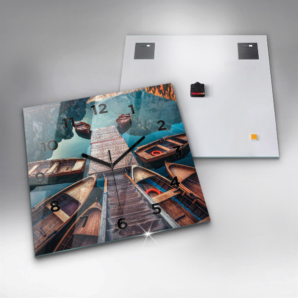 Skleněné hodiny čtvercové Plošina a jezero