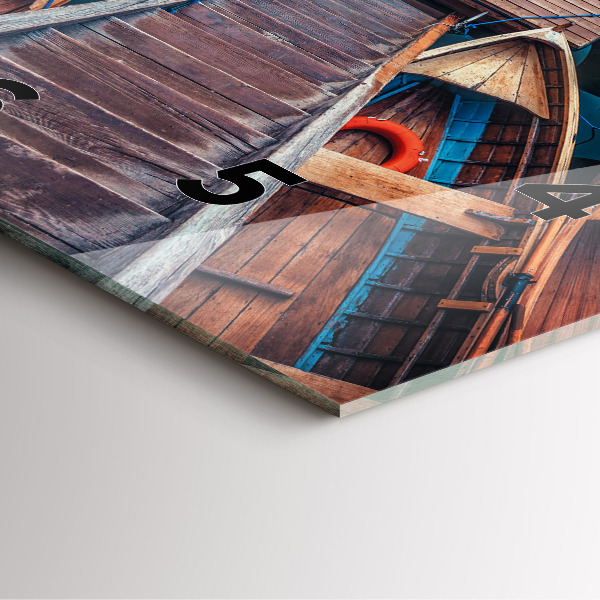 Skleněné hodiny čtvercové Plošina a jezero