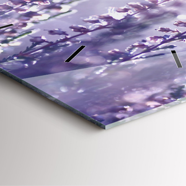 Skleněné hodiny čtvercové Abstrakce