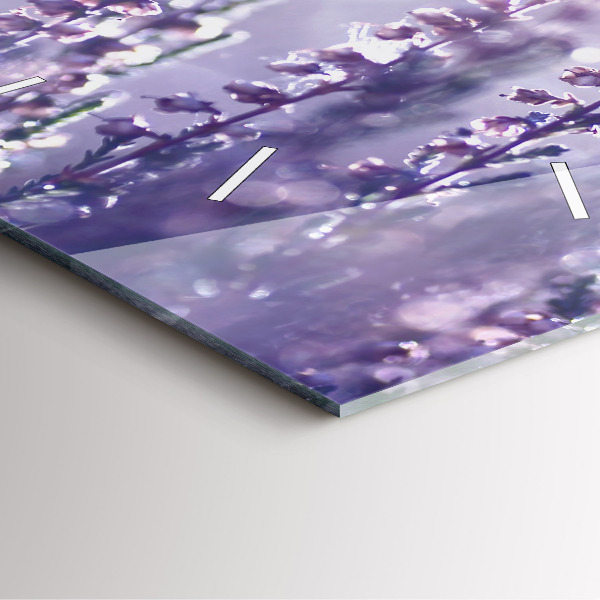 Skleněné hodiny čtvercové Abstrakce