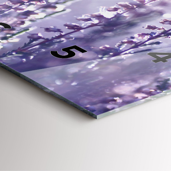 Skleněné hodiny čtvercové Abstrakce