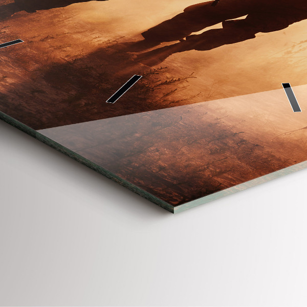 Skleněné hodiny čtvercové Námořní pěchota Spojených států