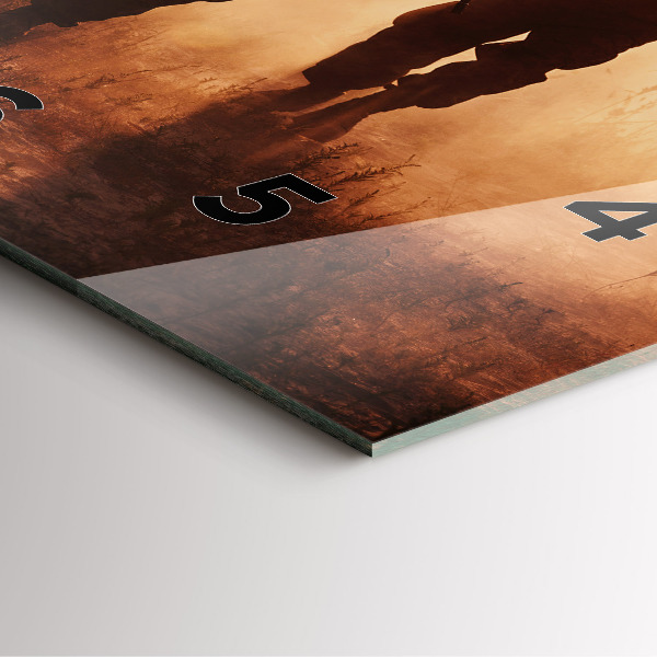 Skleněné hodiny čtvercové Námořní pěchota Spojených států