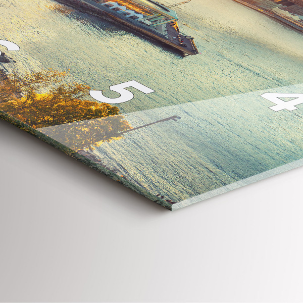 Skleněné hodiny čtvercové New York Manhattan