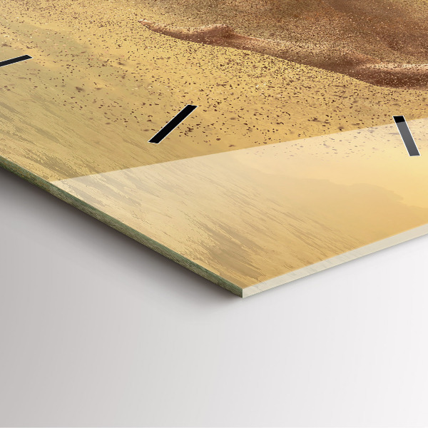 Skleněné hodiny čtvercové Žena v postavě